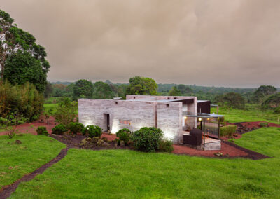 General view of Villa Tortuga, green building, sustainability and luxury