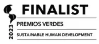 Finalist logo for the Green Awards for Sustainable Human Development.