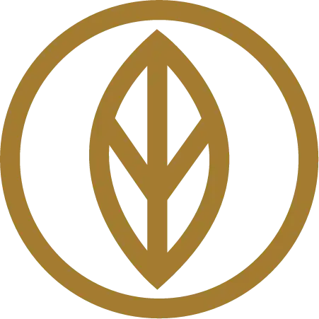 Gold leaf-shaped icon.