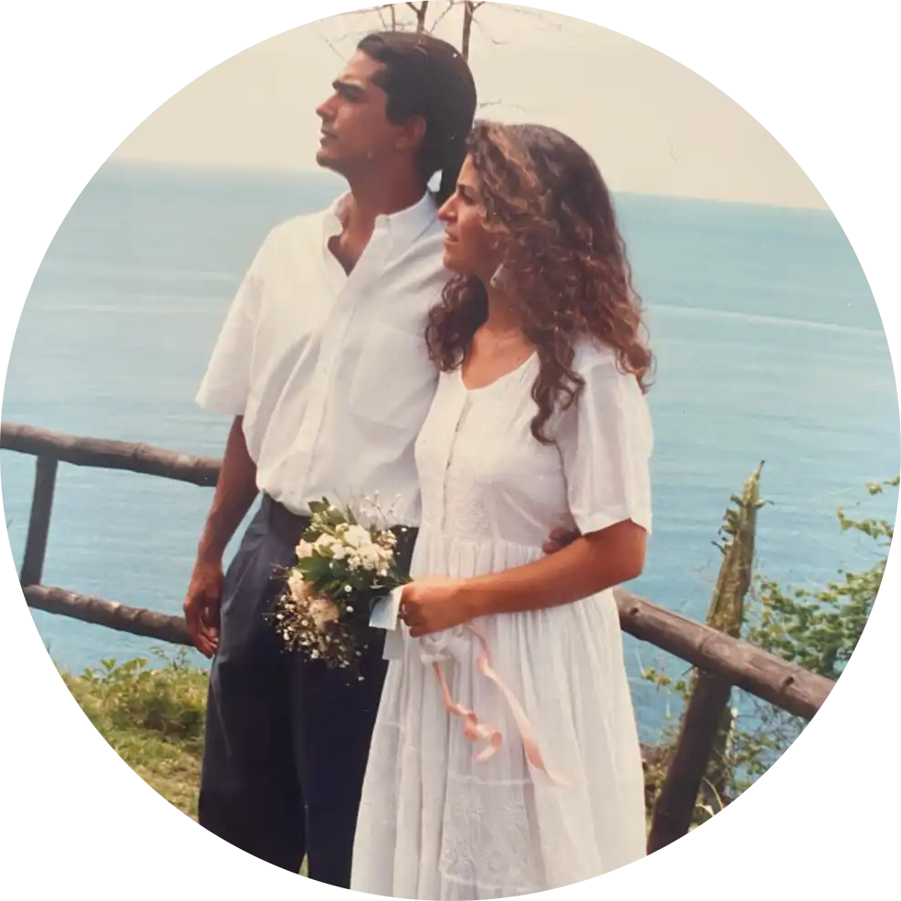 Reyna y Roberto en su boda